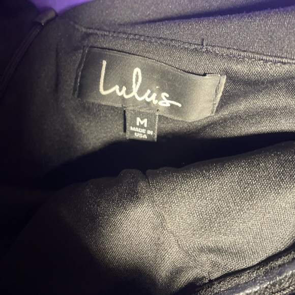 Lulu’s Off the Shoulder Black Mini Dress Size: Medium - Picture 5 of 12